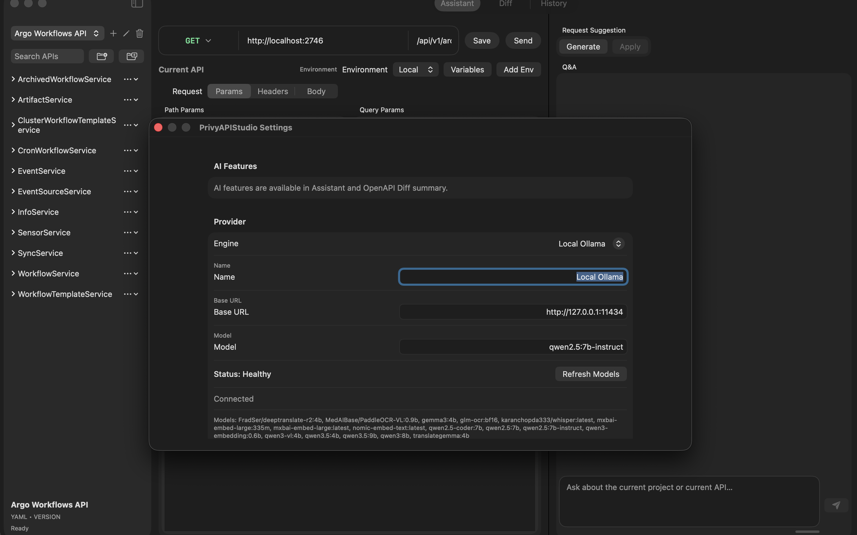 PrivyApiStudio Workspace