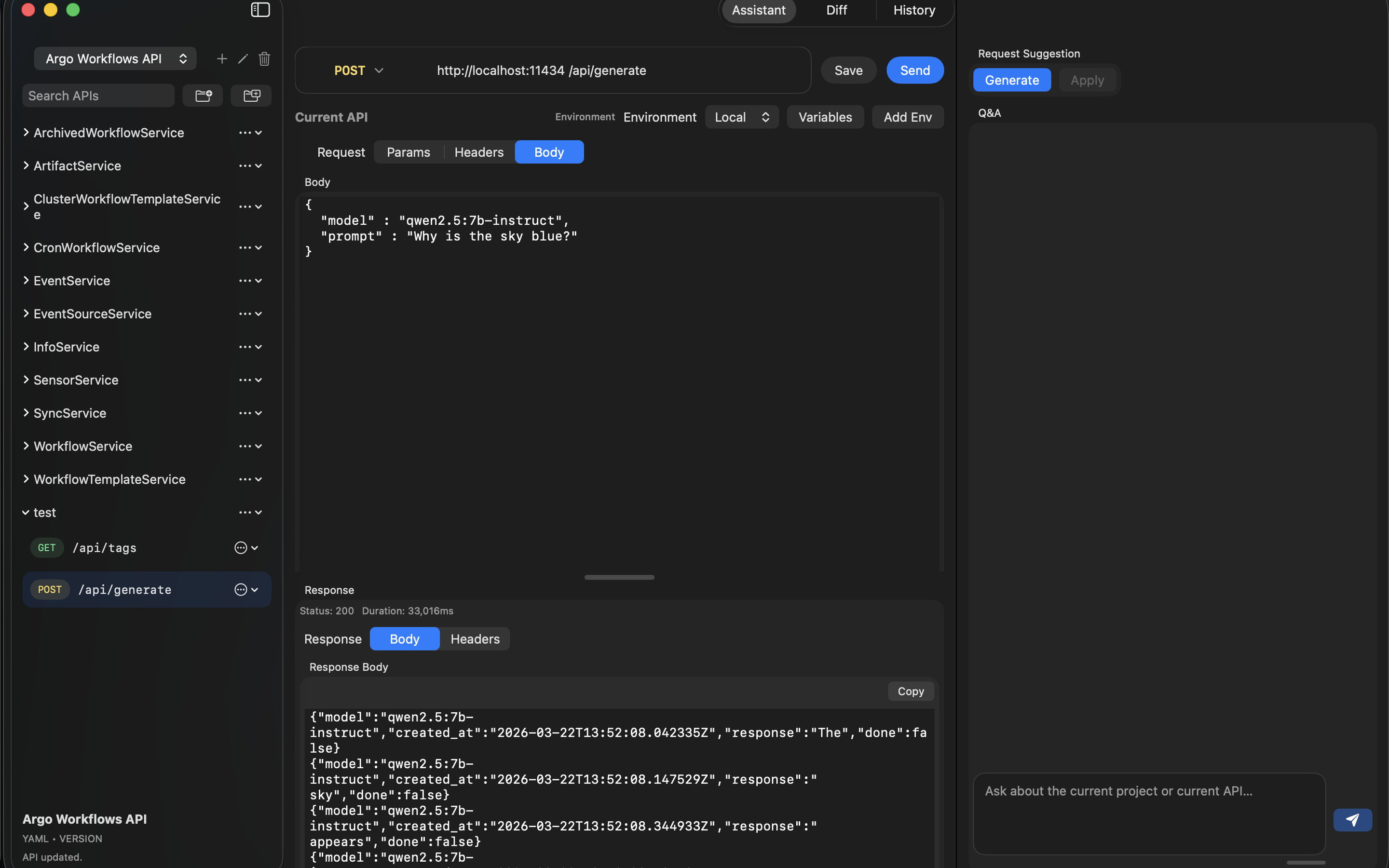 PrivyApiStudio History and Requests