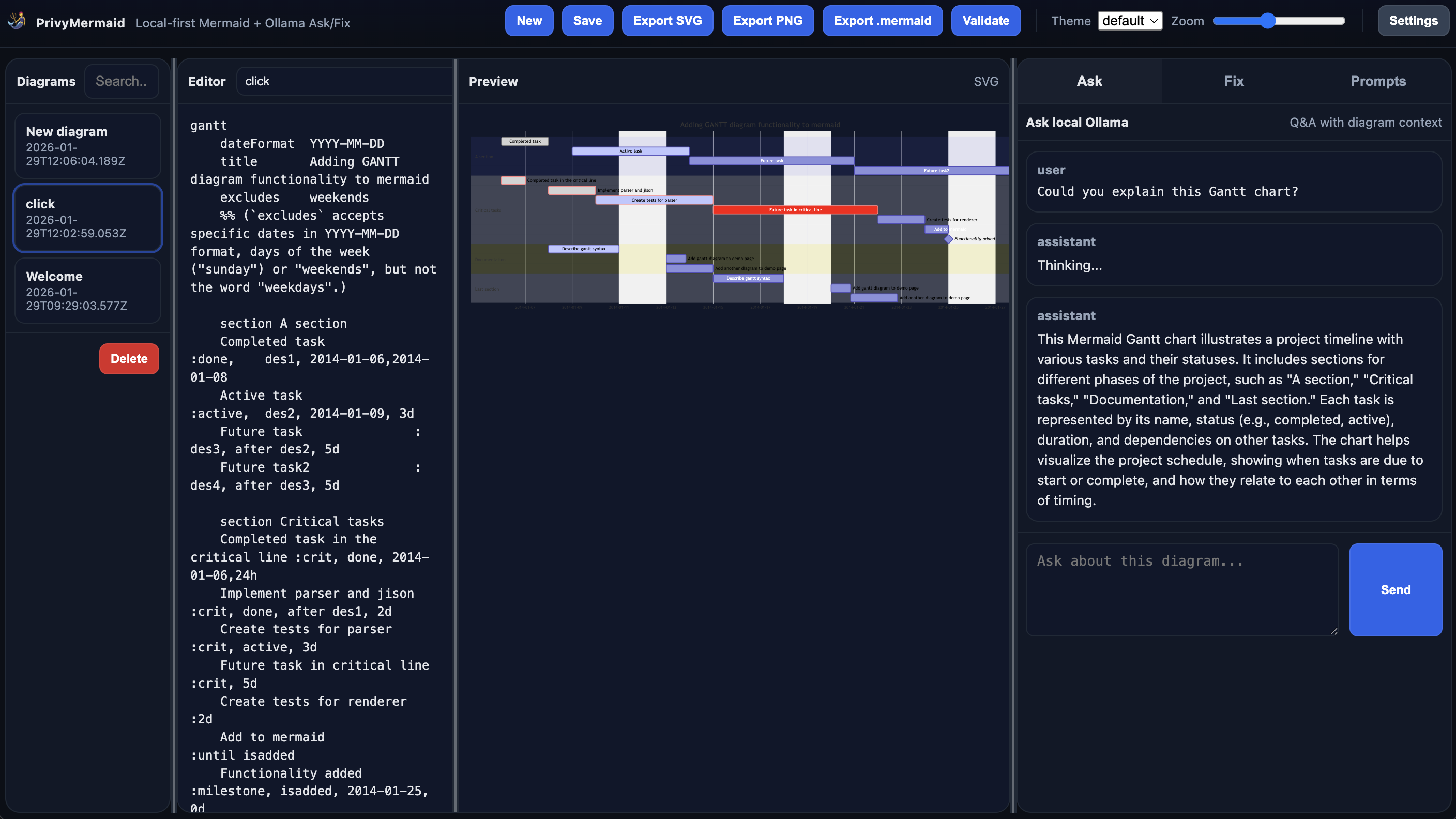PrivyMermaid Export Options
